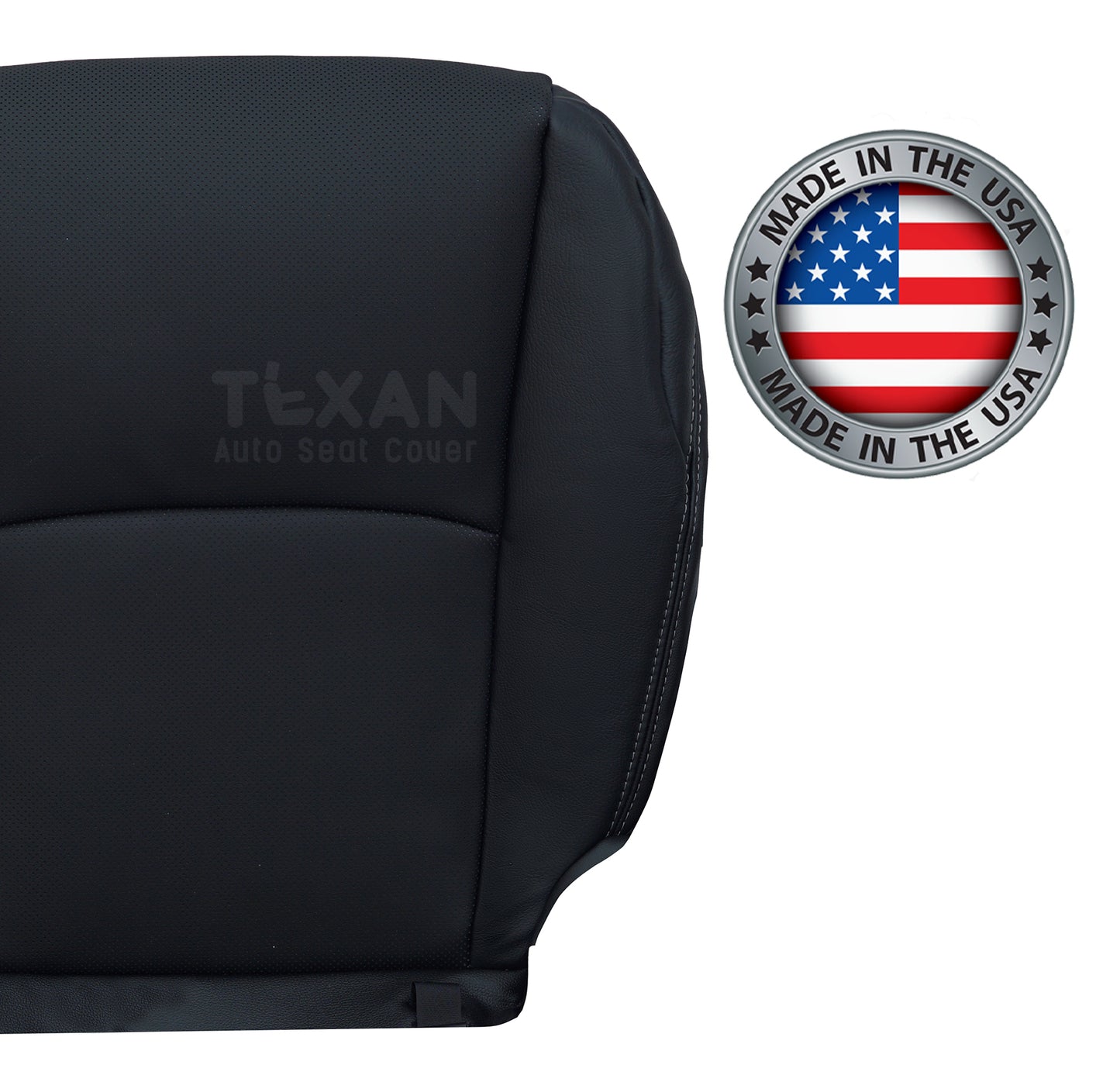 Toyota 4Runner 2014-2019 Passenger Bottom Leather Seat Cover Black | Perforated OEM Fit