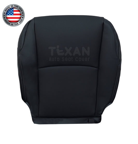 2014-2019 Toyota 4Runner passenger bottom black Synthetic leather replacement seat cover with perforated inserts