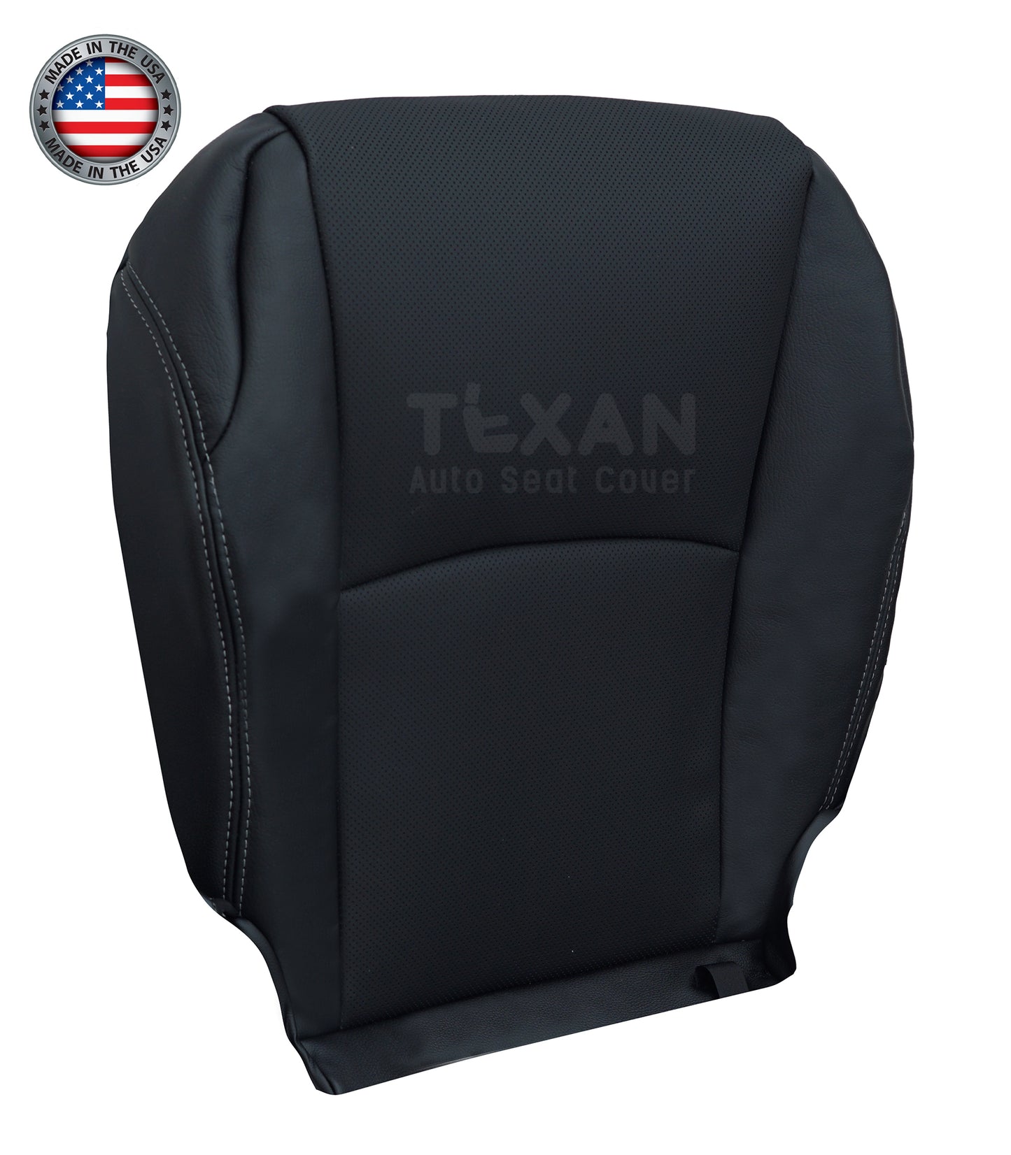 Toyota 4Runner 2014-2019 Passenger Bottom Leather Seat Cover Black | Perforated OEM Fit