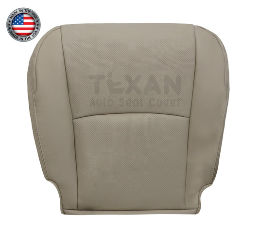 Toyota 4Runner 2014-2019 Driver Bottom Synthetic Leather Seat Cover Tan | Perforated OEM Fit