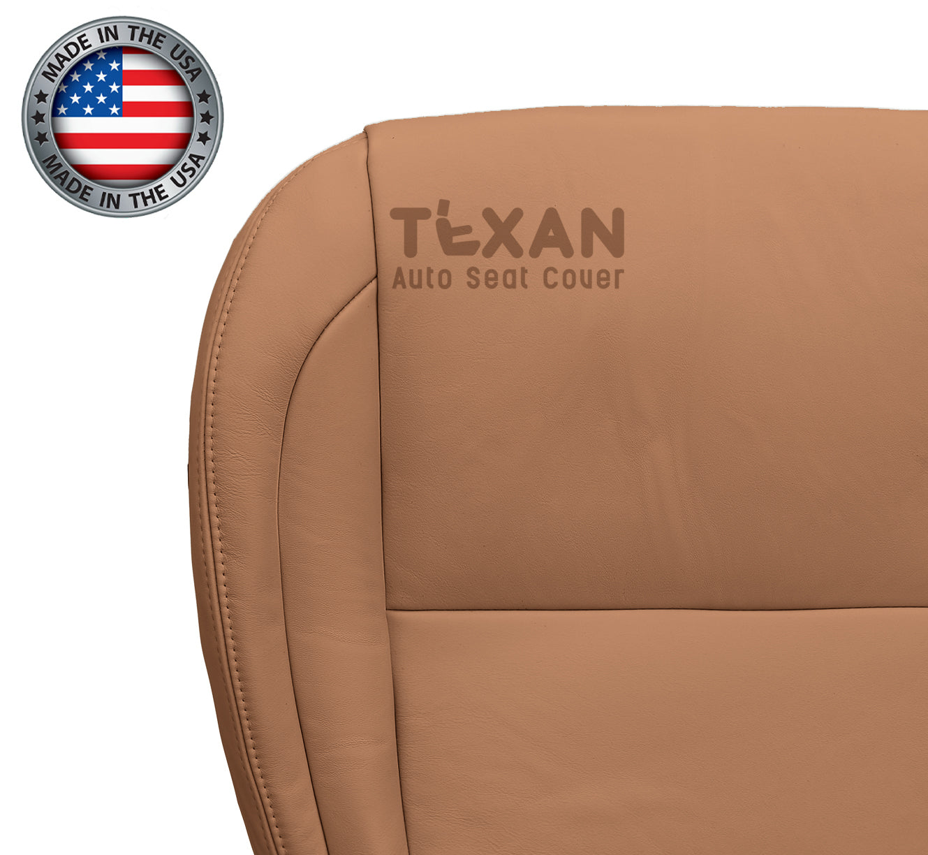 2002-2010 Lexus SC430 Driver Side Bottom Leather Replacement Seat Cover Saddle Brown
