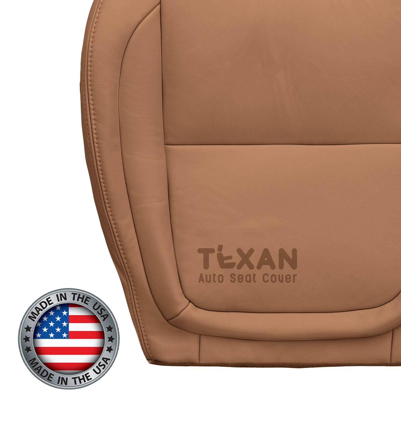 2002-2010 Lexus SC430 Driver Side Bottom Leather Replacement Seat Cover Saddle Brown