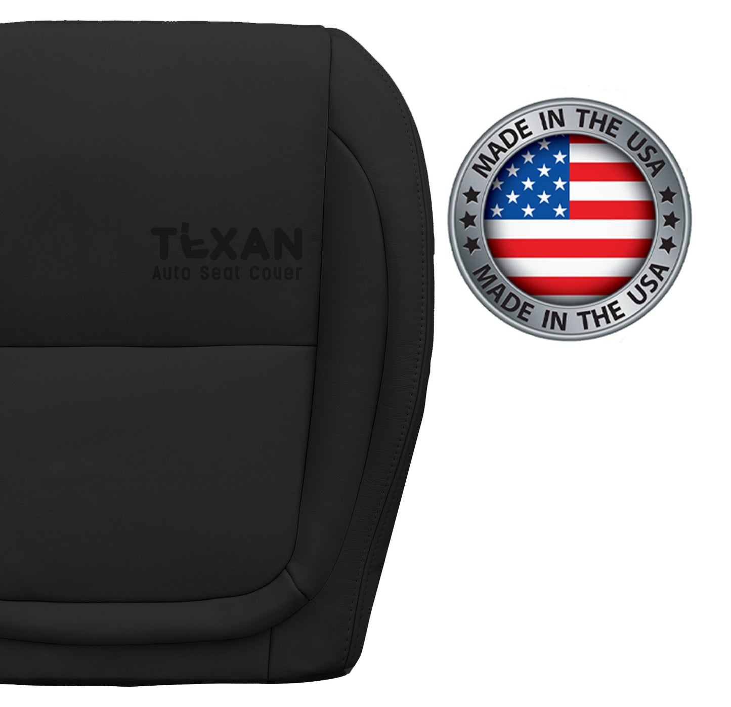 2002-2010 Lexus SC430 Passenger Side Bottom Leather Replacement Seat Cover Black