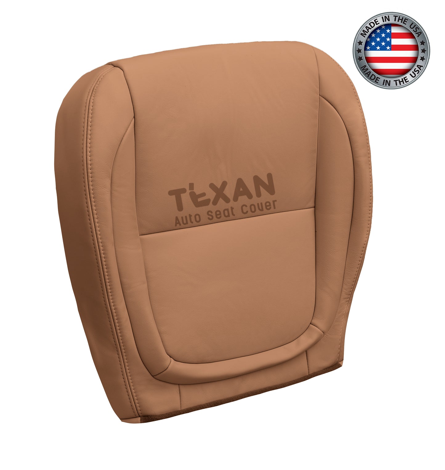 2002-2010 Lexus SC430 Driver Side Bottom Leather Replacement Seat Cover Saddle Brown