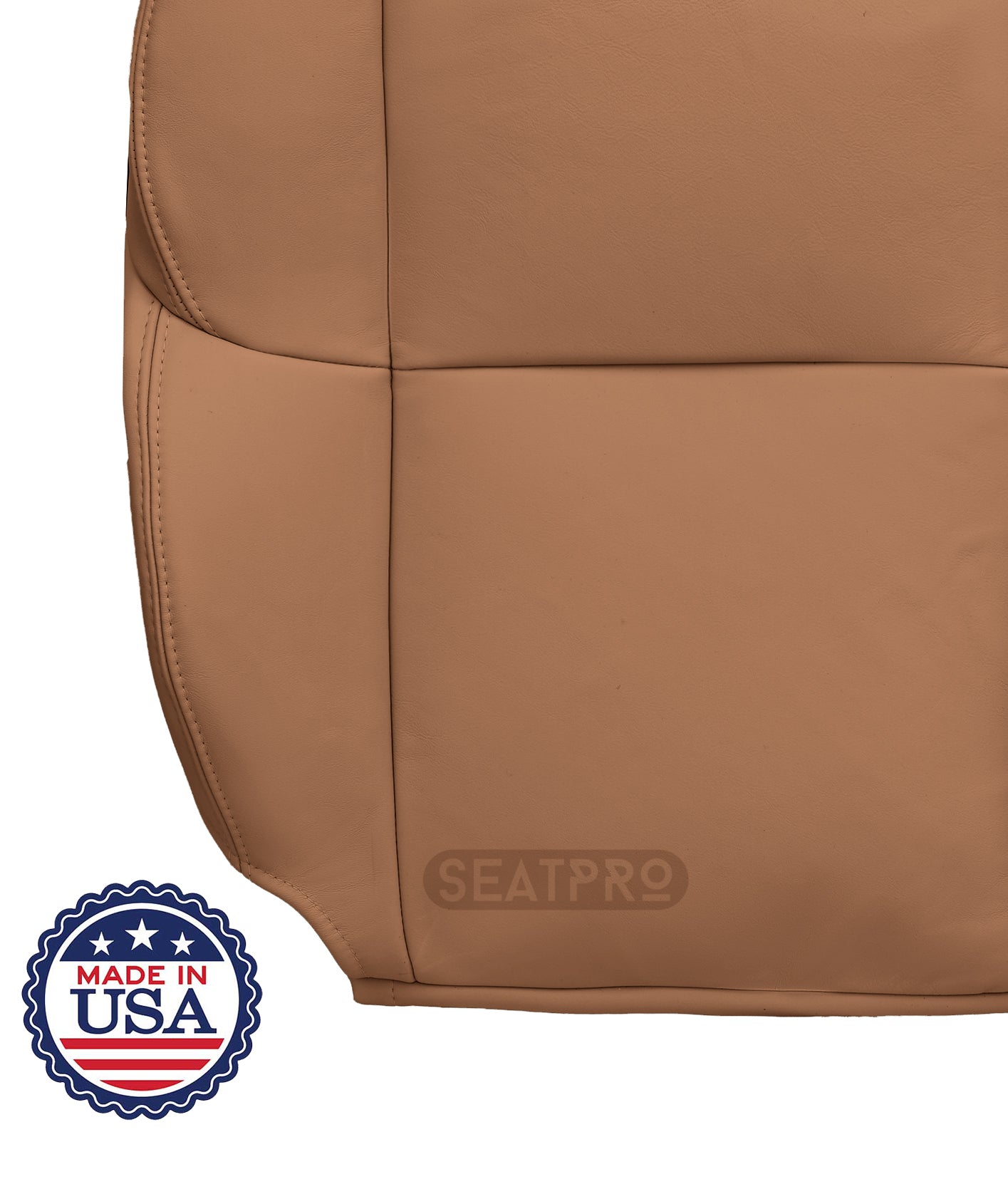 2002-2010 Lexus SC430 Driver Side Lean Back Leather Replacement Seat Cover Saddle Brown