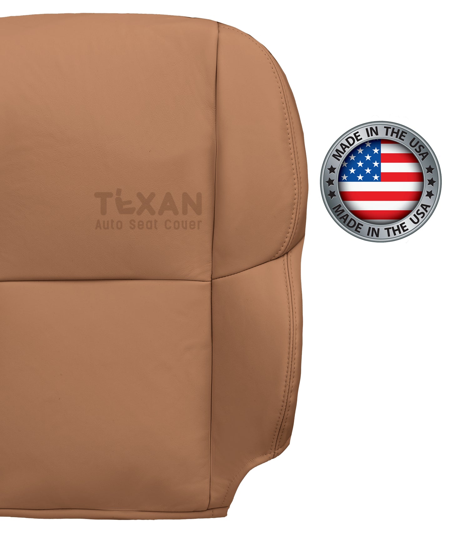 2002-2010 Lexus SC430 Driver Side Lean Back Leather Replacement Seat Cover Saddle Brown