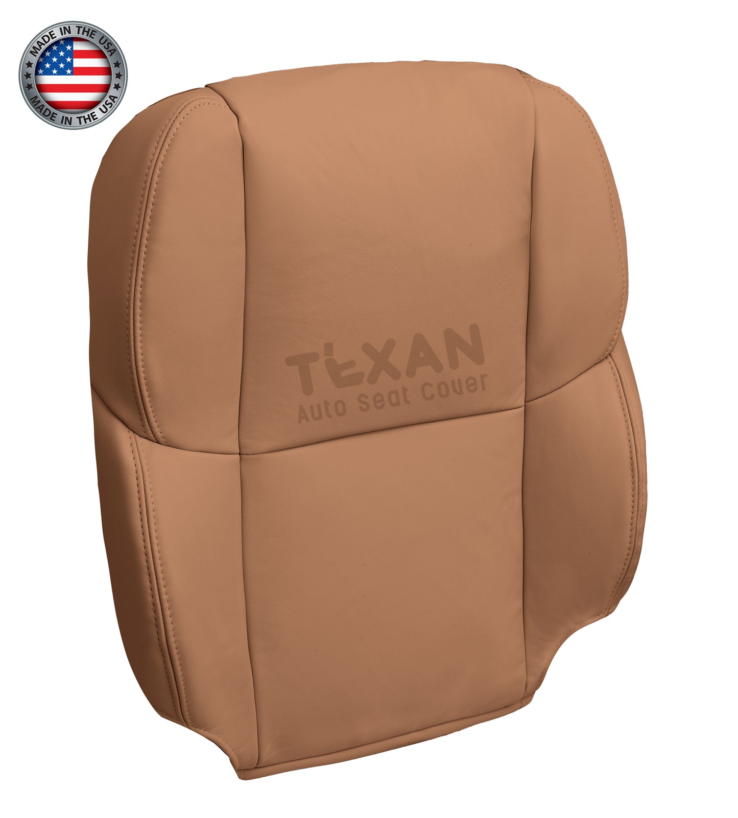 2002-2010 Lexus SC430 Driver Side Lean Back Leather Replacement Seat Cover Saddle Brown