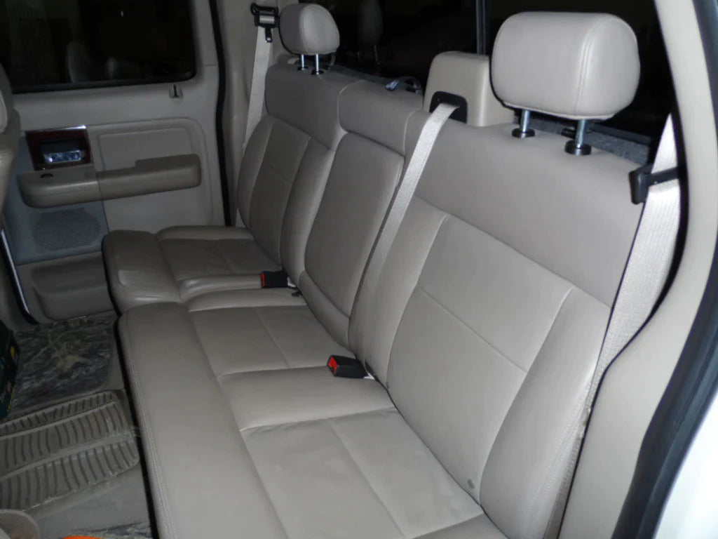 Fits 2006, 2007 Ford F150 Harley Davidson Passenger Side Bottom Leather Seat Cover Black