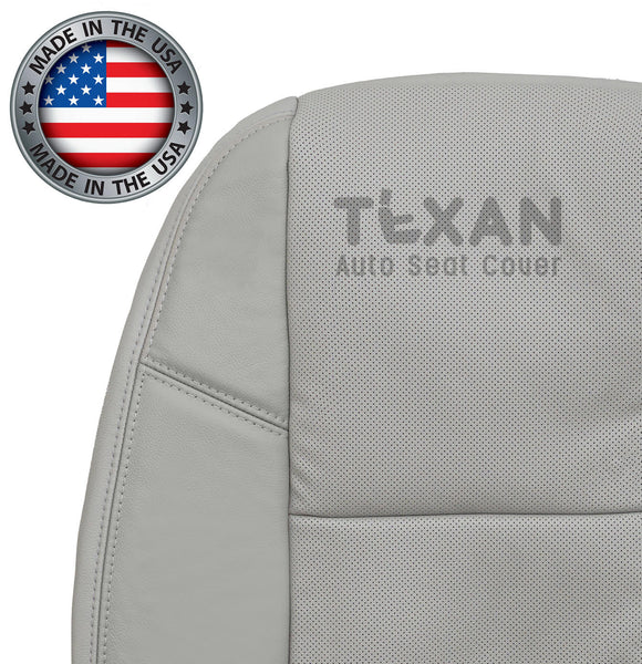 Fits 2009, 2010, 2011, 2012, 2013, 2014 Chevy Tahoe/Suburban Passenger Side Lean Back Perforated Leather Seat Cover Gray