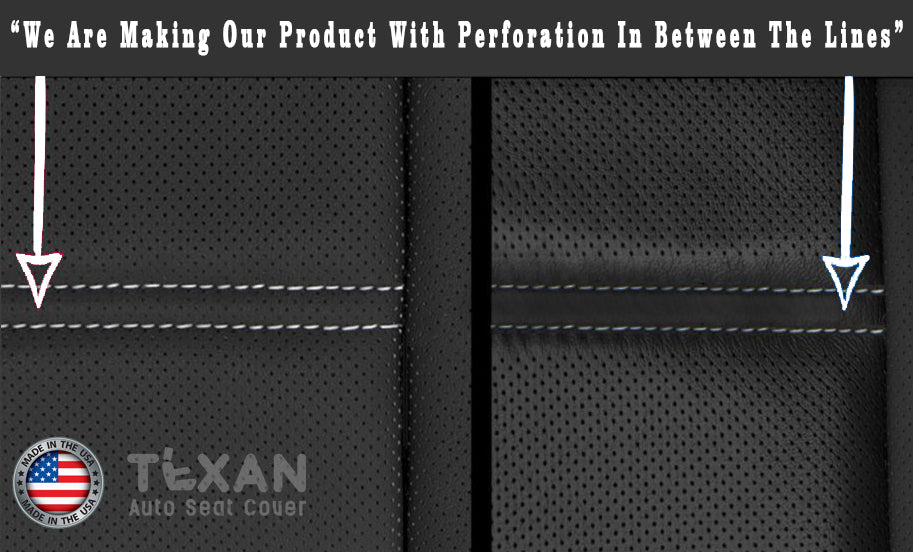 2015-2022 GMC Canyon Denali Passenger Bottom Synthetic Leather Replacement Seat Cover Black