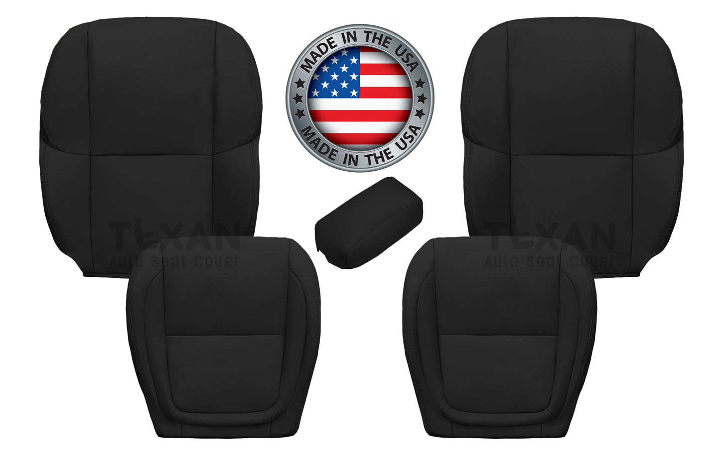 2002-2010 Lexus SC430 Complete Front Seat Set - Leather Black (5-Piece Bundle)