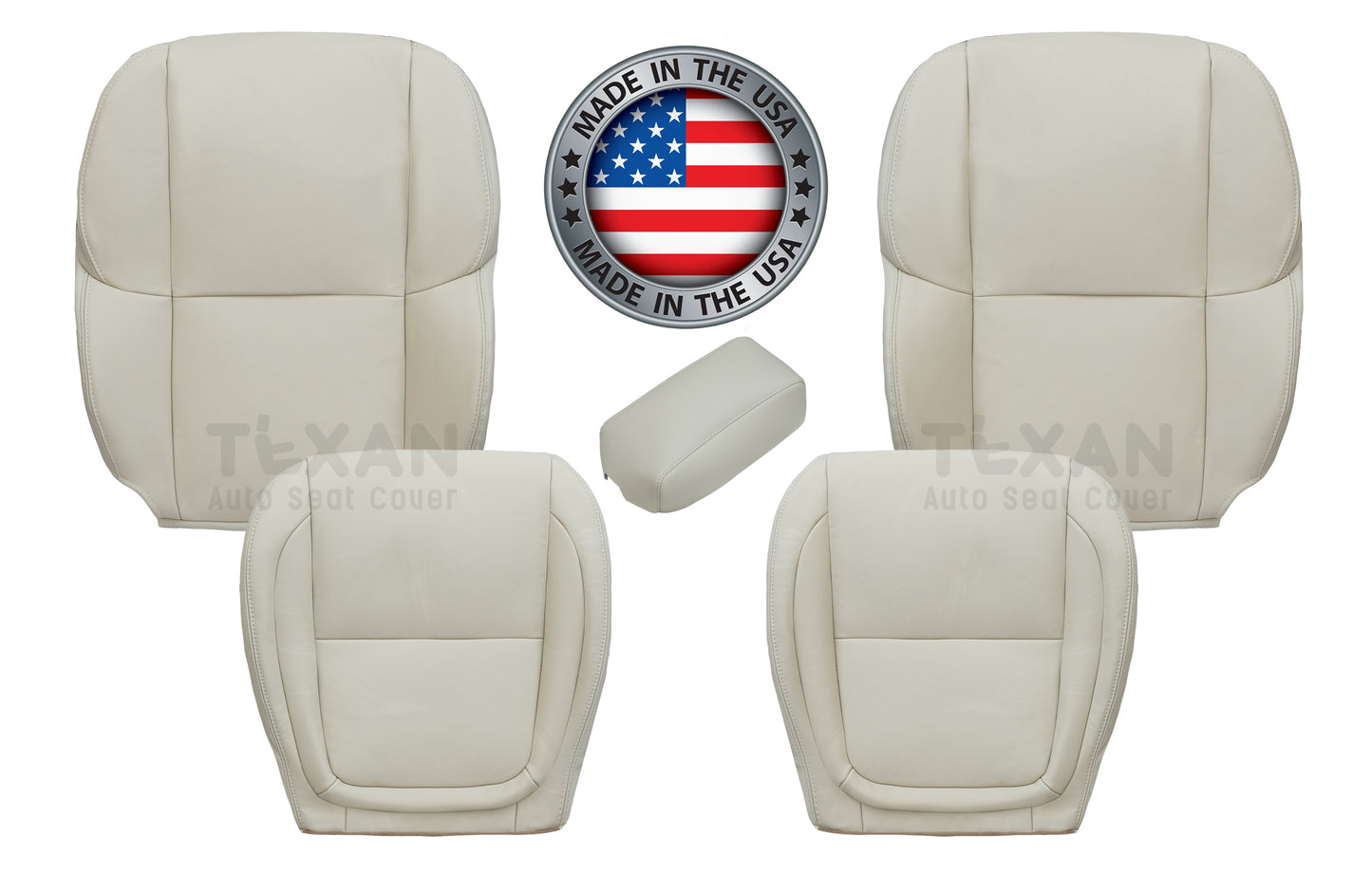 2002-2010 Lexus SC430 Complete Front Seat Set - Synthetic Leather Tan (5-Piece Bundle)