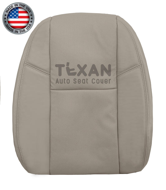 Fits 2012, 2013, 2014 GMC Sierra SLT Passenger Side Lean Back Perforated Leather Seat Cover Tan