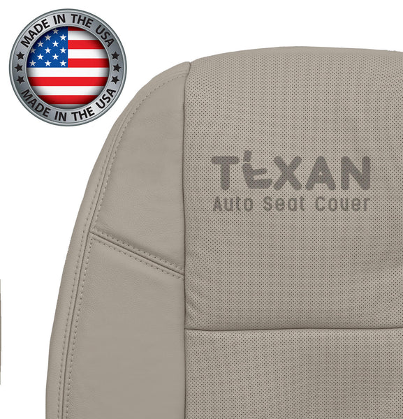 Fits 2012, 2013, 2014 Chevy Silverado Driver Side Lean Back Perforated Synthetic Leather Seat Cover Tan
