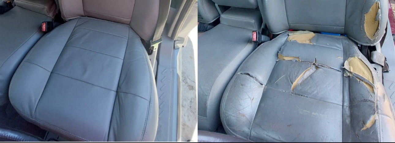 Upholstery Before and After