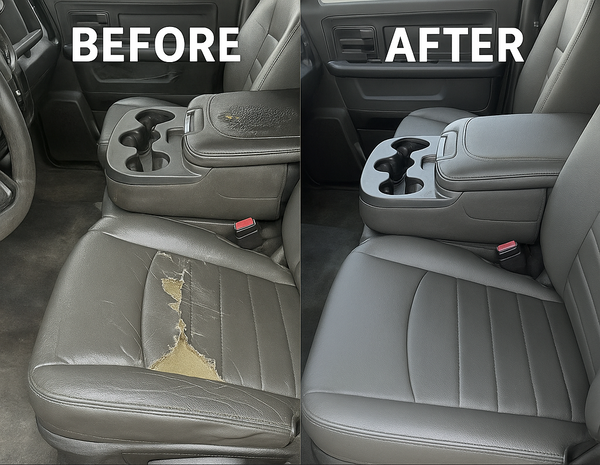 2015 to 2022 Chevy Colorado Driver Side Bottom Synthetic Leather Replacement Seat Cover Black