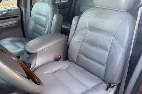 Fits 2000, 2001, 2002 Lincoln Navigator Driver Side Bottom Synthetic Leather Seat Cover Gray