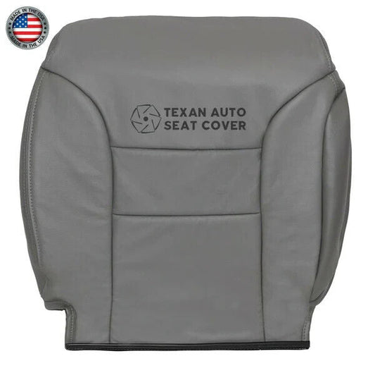 Fits 1995, 1996, 1997, 1998, 1999 GMC Suburban Passenger Side Lean Back Synthetic Leather Replacement Seat Cover Gray