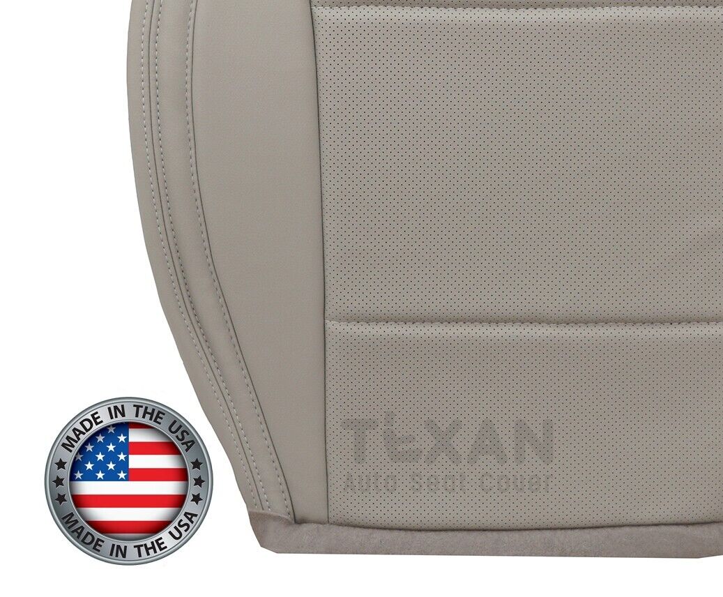 For 2015, 2016, 2017 Subaru Outback Driver Side Bottom Perforated Synthetic Leather Replacement Seat Cover Ivory