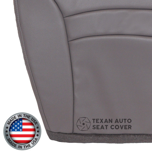 2000 to 2002 Ford Econoline Van Chateau Driver Side Synthetic Leather Replacement Seat Cover Gray