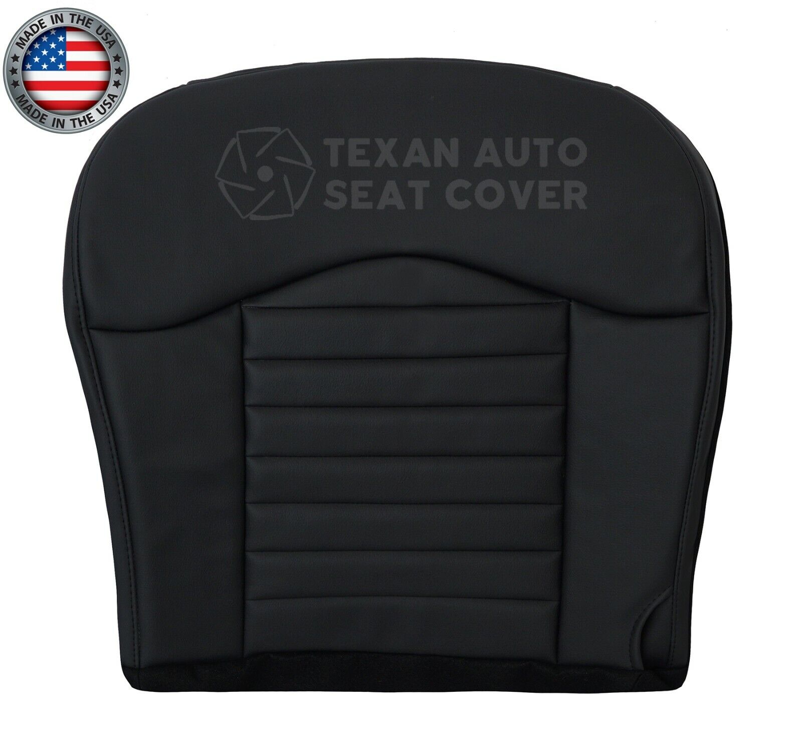 2000 Ford F-150 Harley Davidson Crew-Cab Passenger Side Bottom Synthetic Leather Replacement Seat Cover Black