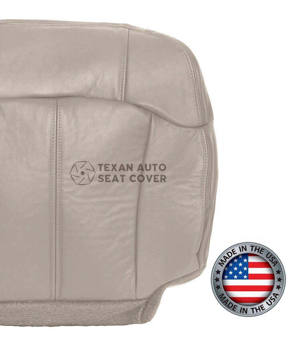 2000, 2001, 2002 Chevy Tahoe/Suburban 1500 2500 LT, LS Driver Side Bottom Synthetic Leather Replacement Seat Cover Tan
