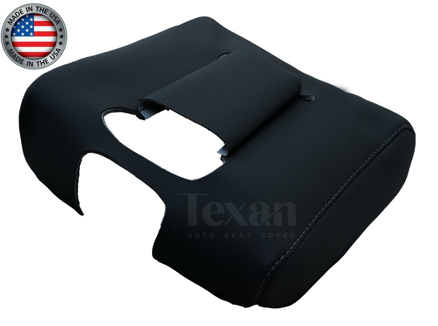 2015, 2016, 2017, 2018, 2019 GMC Yukon, Yukon XL Center Console Synthetic Leather Seat Cover Black