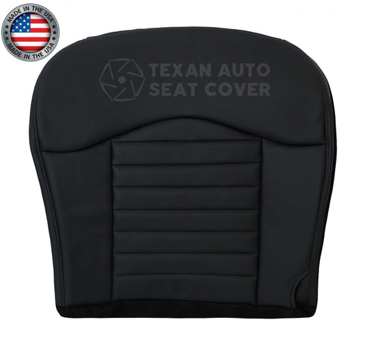 2000 Ford F-150 Harley Davidson Crew-Cab Driver Side Bottom Fully Leather Replacement Seat Cover Black