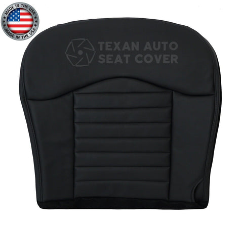 2000 Ford F-150 Harley Davidson Crew-Cab Driver Side Bottom Synthetic Leather Replacement Seat Cover Black