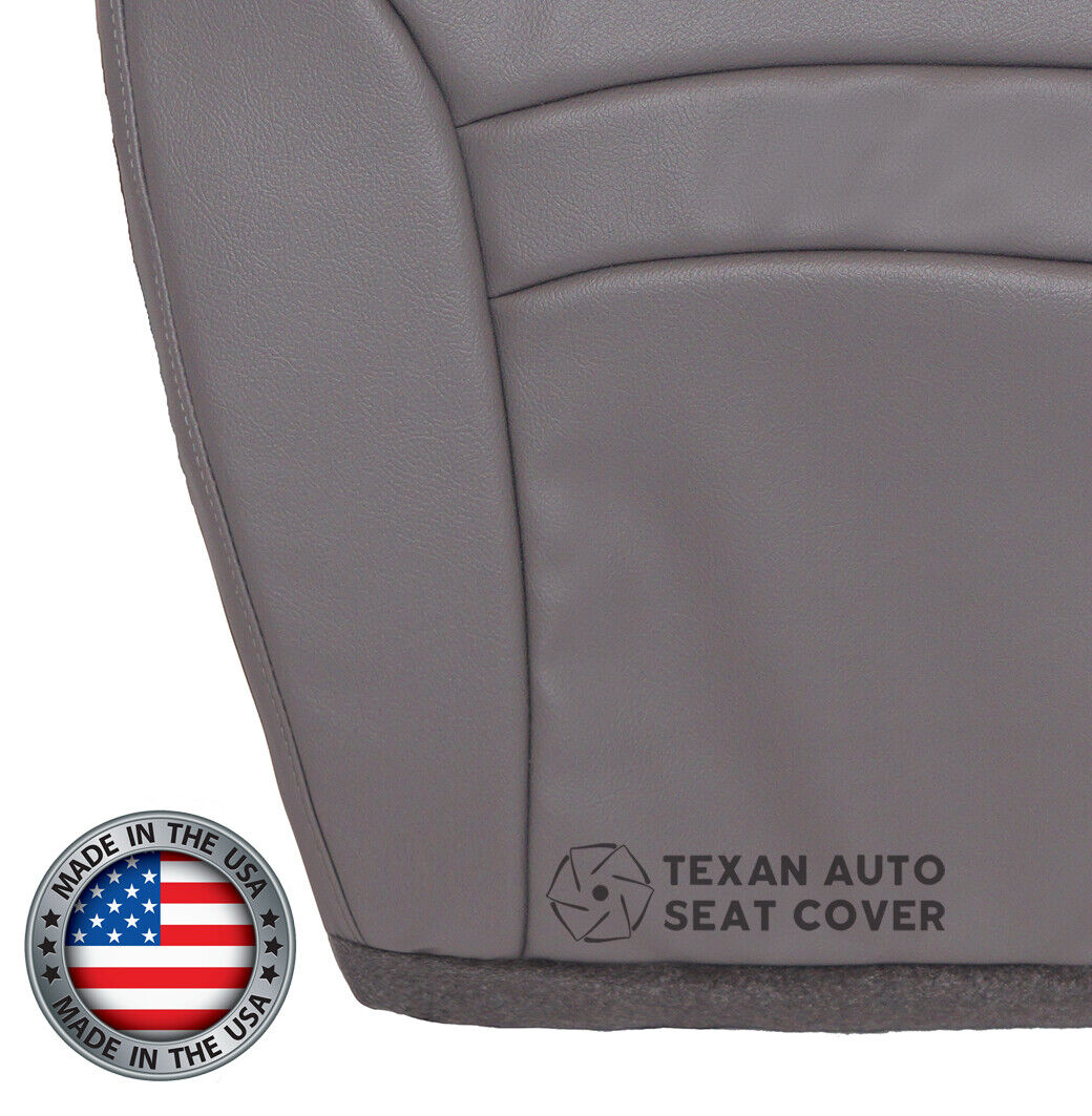 2000 to 2002 Ford Econoline Van Chateau Passenger Side Synthetic Leather Replacement Seat Cover Gray