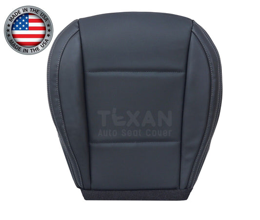 Compatible with 2015, 2016, 2017 Subaru Outback Passenger Bottom Perforated Synthetic Leather Replacement Seat Cover Black