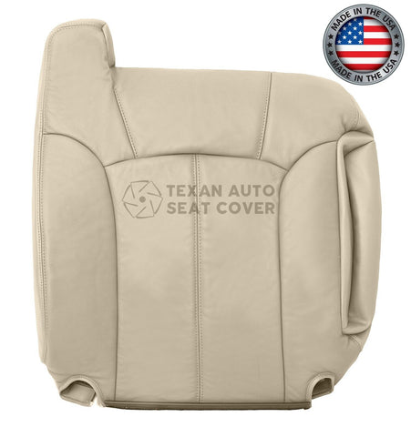 2000 to 2002 Chevy Tahoe/Suburban 1500 2500 LT, LS Passenger Side Lean Back Leather Replacement Seat Cover Tan