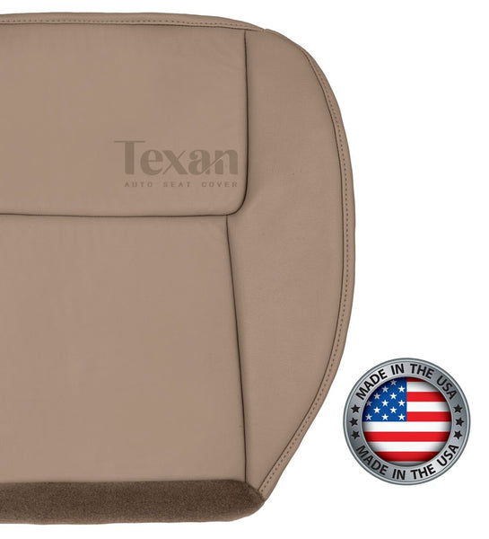2005 to 2009 Chevy Equinox Driver Side Bottom Leather Replacement Seat Cover Tan