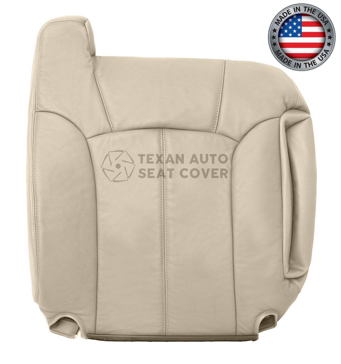 2000, 2001, 2002 Chevy Tahoe/Suburban 1500 2500 LT, LS Driver Side Lean Back Synthetic Leather Replacement Seat Cover Tan