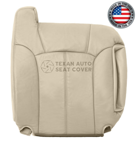 2000, 2001, 2002 Chevy Tahoe/Suburban 1500 2500 LT, LS Driver Side Lean Back Synthetic Leather Replacement Seat Cover Tan