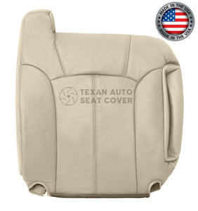 2000 to 2002 Chevy Tahoe/Suburban 1500 2500 LT, LS Driver Side Lean Back Leather Replacement Seat Cover Tan