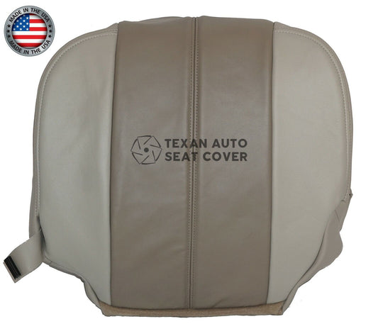 Fits 2001, 2002 GMC Yukon, Yukon XL Denali Passenger Side Bottom Leather Replacement Seat Cover Shale "Tan"