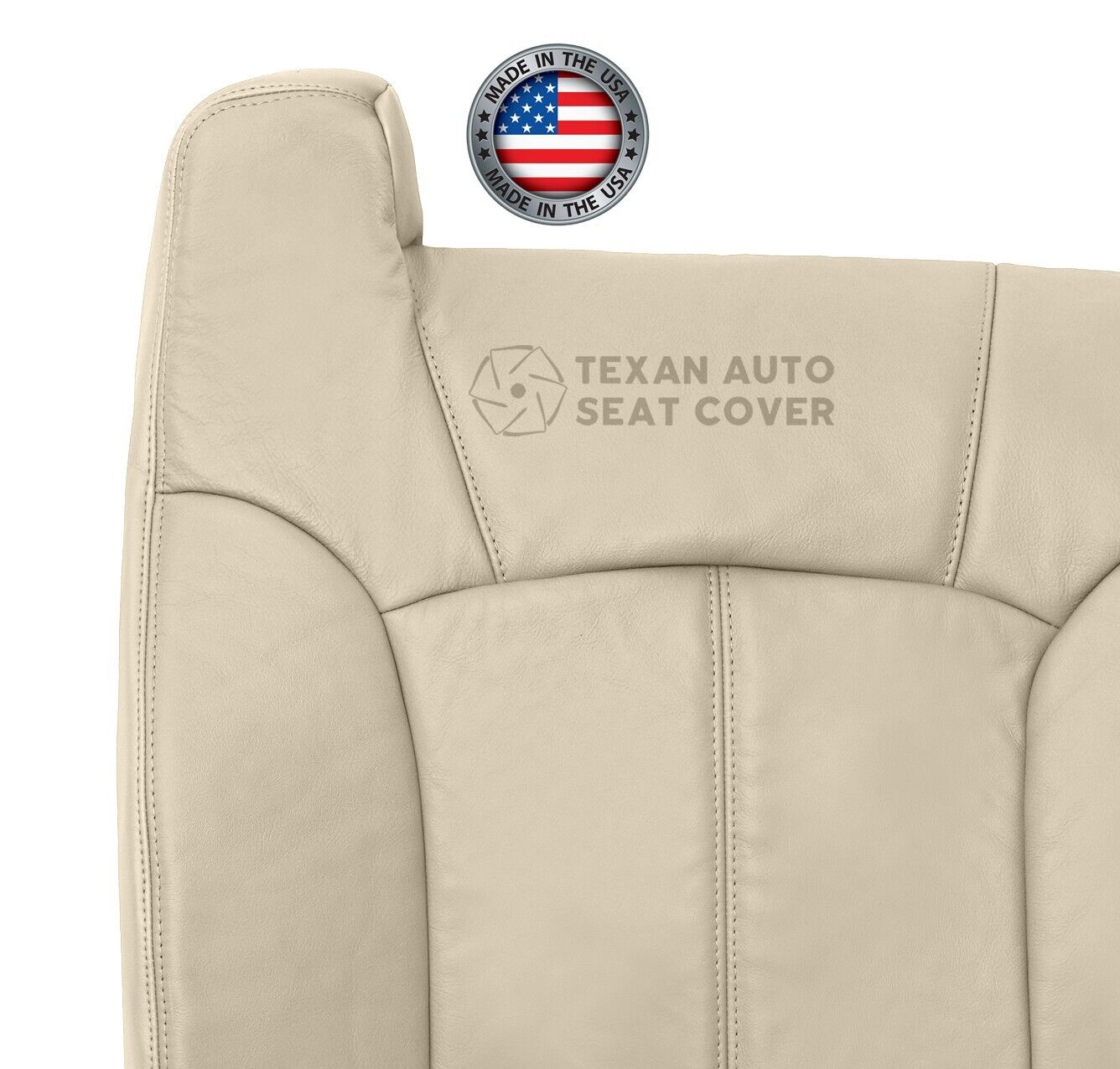 2000, 2001, 2002 Chevy Tahoe/Suburban 1500 2500 LT, LS Driver Side Lean Back Synthetic Leather Replacement Seat Cover Tan