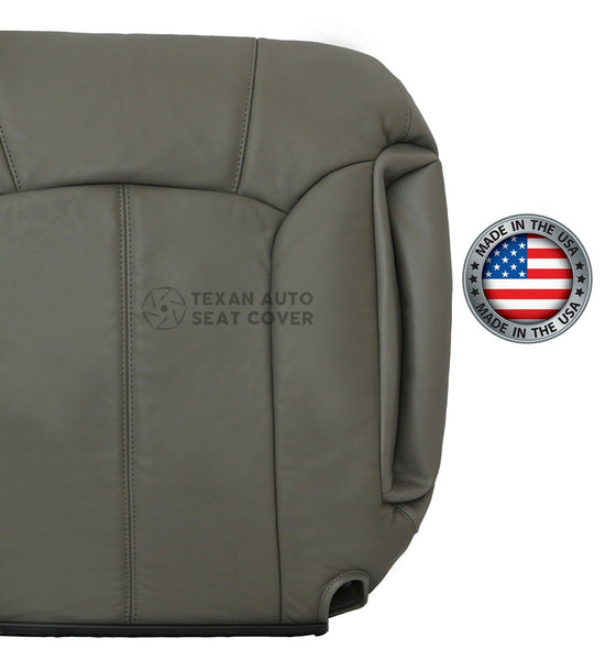 2000, 2001, 2002 Chevy Tahoe/Suburban 1500 2500 LT, LS Passenger Side Lean Lean Back Leather Replacement Seat Cover Gray