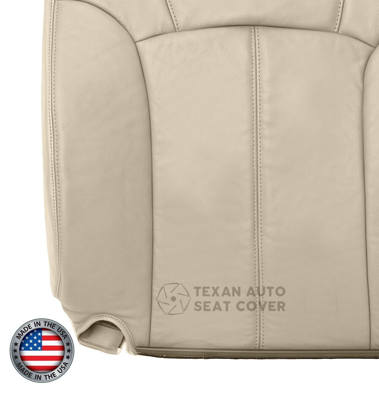 2000, 2001, 2002 Chevy Tahoe/Suburban 1500 2500 LT, LS Driver Side Lean Back Synthetic Leather Replacement Seat Cover Tan