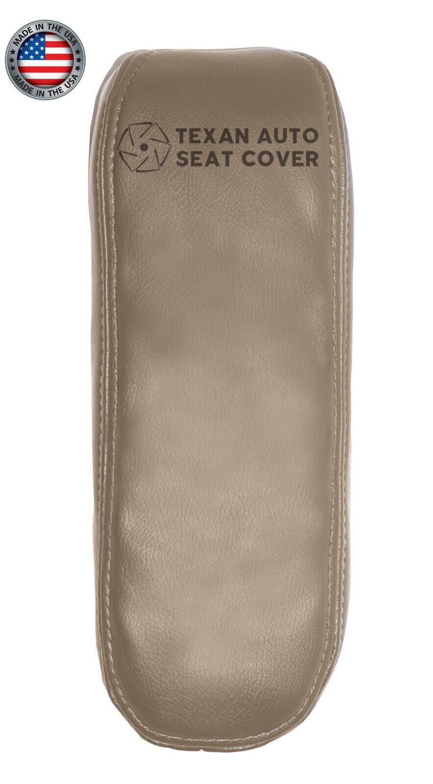 1997 to 1999 Ford Expedition Edie Bauer Passenger Side Armrest Synthetic Leather Replacement Cover Seat Tan