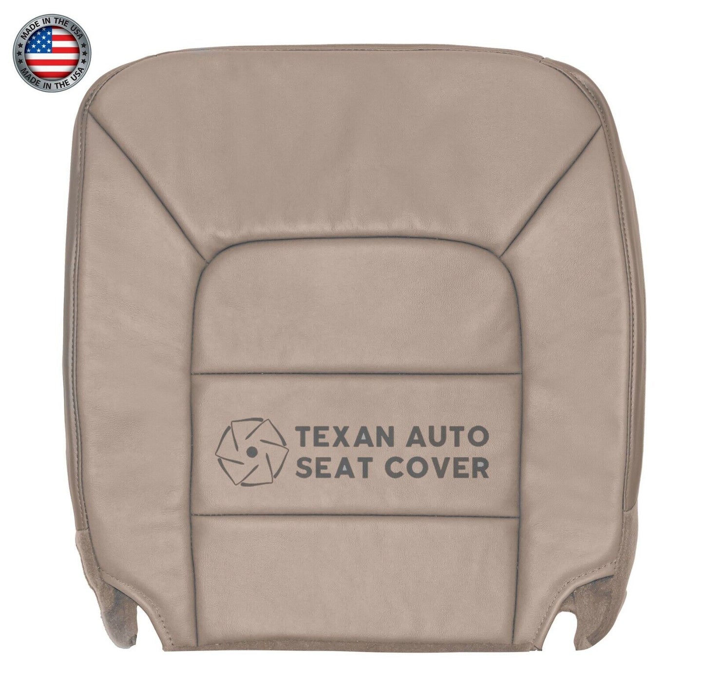 2004, 2005 Ford Expedition NBX Passenger Side Bottom Synthetic Leather Replacement Seat Cover Tan