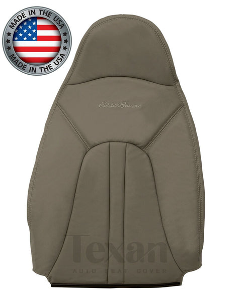 1997 to 1999 Ford Expedition Eddie Bauer Passenger Side Lean Back Leather Replacement Seat Cover Tan