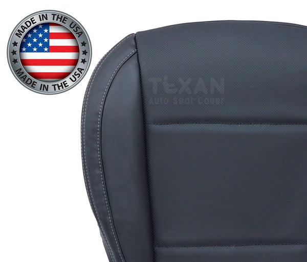 Compatible with 2015, 2016, 2017 Subaru Outback Passenger Bottom Perforated Synthetic Leather Replacement Seat Cover Black