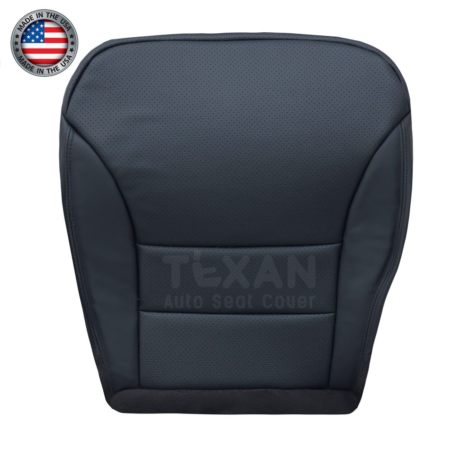 Fits 2005, 2006, 2007 Honda CRV Passenger Side Bottom Leather Perforated Replacement Seat Cover Black