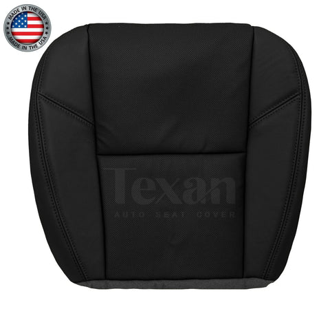 Fits 2010, 2011, 2012, 2013, 2014 GMC Yukon, Yukon XL Driver Side Bottom Perforated Leather Replacement Seat Cover Black