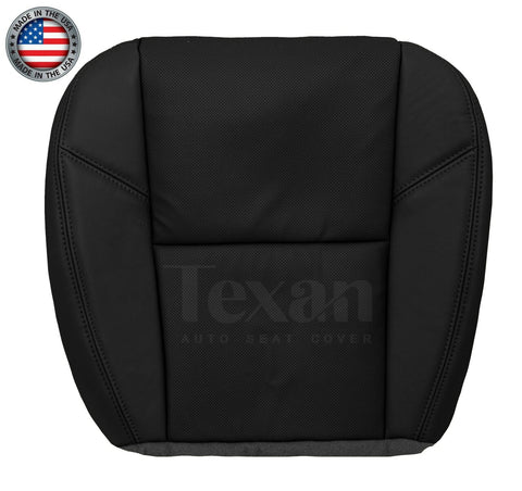 For 2012, 2013, 2014 GMC Sierra Denali, SLT, SLE i Driver Side Perforated Bottom Leather Replacement Seat Cover Black