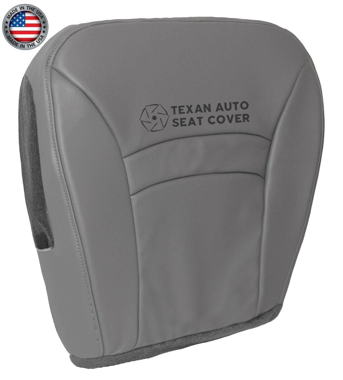 2000 to 2002 Ford Econoline Van Chateau Passenger Side Synthetic Leather Replacement Seat Cover Gray