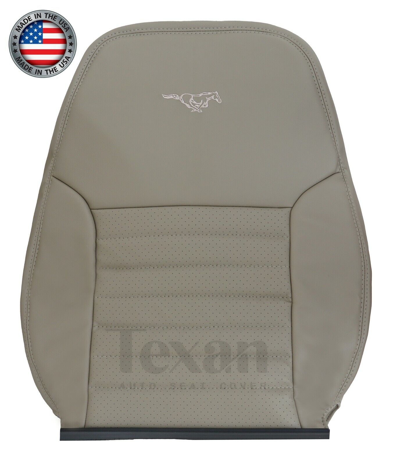 1999  to 2004 Ford Mustang V8 GT Passenger Side Lean Back Perforated Synthetic Leather Replacement Seat Cover Tan