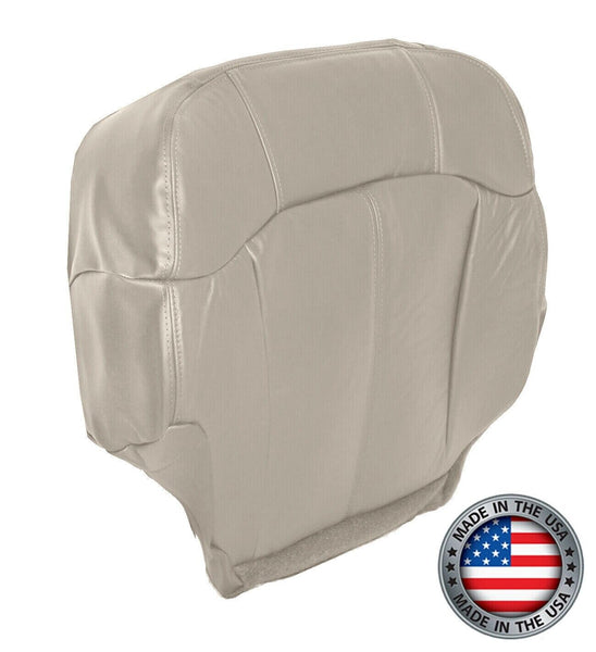 2000, 2001, 2002 Chevy Tahoe/Suburban 1500 2500 LT, LS Driver Side Bottom Synthetic Leather Replacement Seat Cover Tan